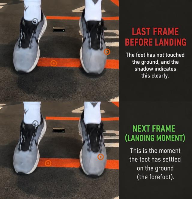 How to identify the landing frame