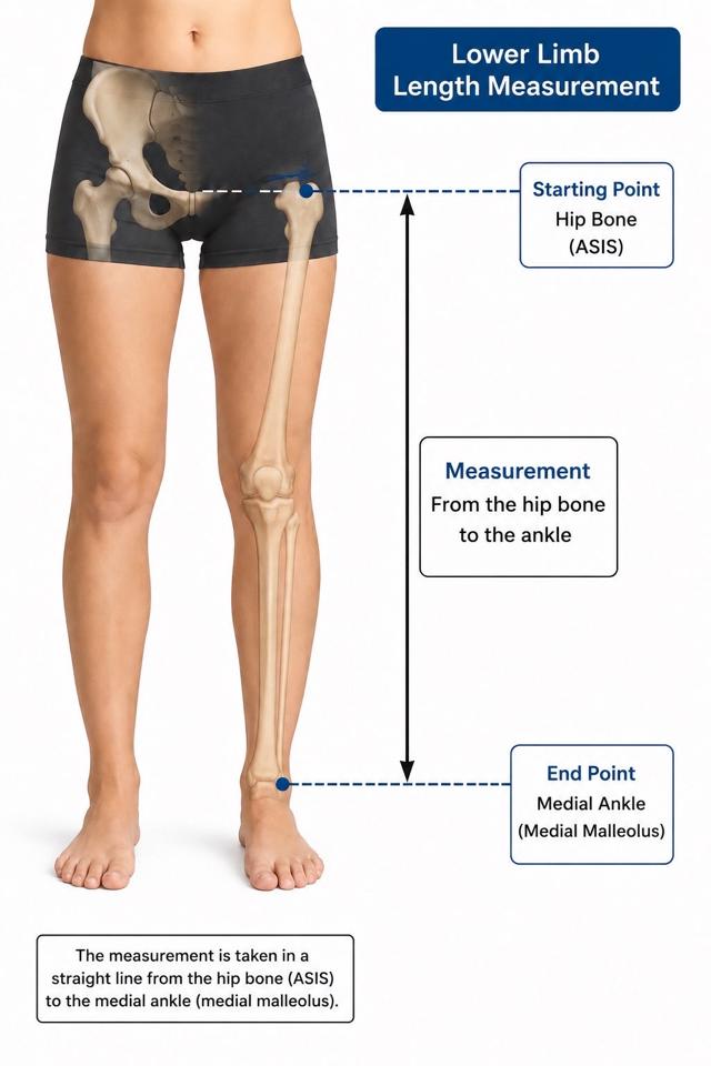 Measuring leg length (for the athlete profile)